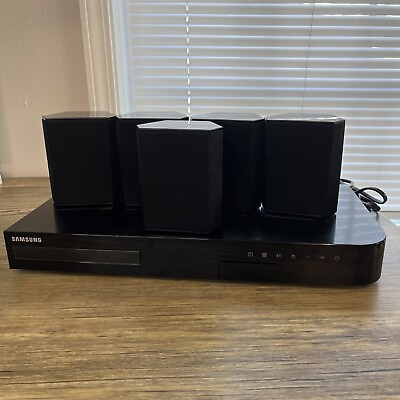 #ad Samsung Home Theater Entertainment System Blu Ray 3D DVD 5.1 Channel HT J4500 ** $130.50