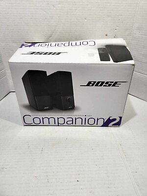 #ad Bose Companion 2 Series III Multimedia Speaker System Black New in Open Box $109.99
