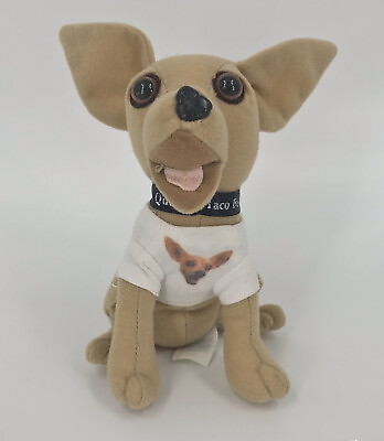 #ad Vintage Applause Taco Bell Chihuahua Puppy Dog Stuffed Toy Sound Broken $8.39