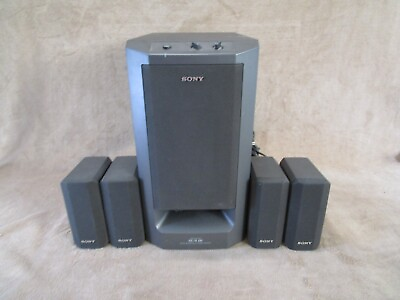 #ad 5 piece Sony Surround Sound System SS V230 SA WMS230 Active Subwoofer $49.90