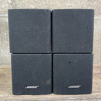 #ad Pair of Bose Black Wired Surround Sound Double Cube Lifestyle Satellite Speakers $84.99