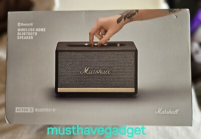#ad #ad BRAND NEW Marshall Acton II Bluetooth Speaker Black FAST SHIPPING $175.00
