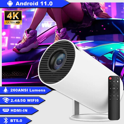 #ad 4K Mini Projector 10000 Lumens Wifi Bluetooth Home Theater Cinema 100quot; Screen $92.99