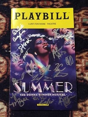 #ad LaChanze; Ariana De Bose And Cast Signed Donna Summer The Musical Playbill $39.99