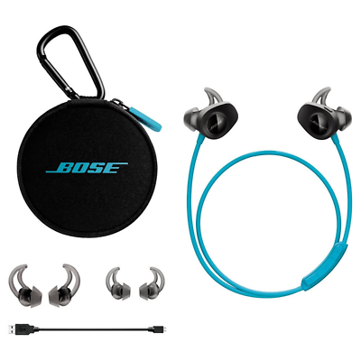 #ad Bose SoundSport Wireless Bluetooth Headphones Sport in Ear Earbuds Aqua Blue $49.00