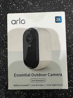 #ad Arlo Essential Outdoor Wireless Live HD Security Camera Battery 2nd Gen VMC3050 $44.95