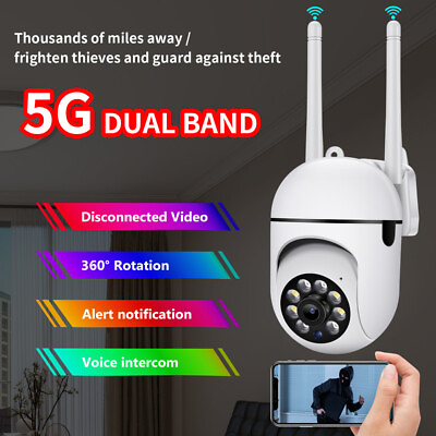 #ad 5G 1080P Wireless Wifi Security Camera System Outdoor Home HD Night Vision Cam $24.59