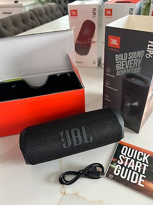 #ad JBL Flip 6 Portable Bluetooth Speaker System Black EXCELLENT CONDITION $49.99
