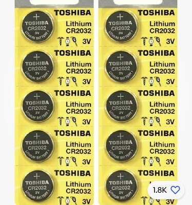 #ad 20 Toshiba 2032 3v Coin Lithium Battery $7.20