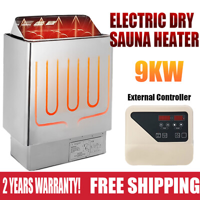 #ad 9KW Electric Dry Sauna Stove 220V 240V External Control New Sauna Heater Stove $399.99