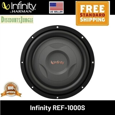 #ad Infinity REF1000S Reference Series 800W 10quot; Shallow Mount Car Audio Subwoofer $89.95