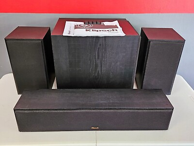 #ad Klipsch Reference 3.1 Channel Home Theater Music Speakers R 51M R 34C amp; R 100SW $450.00