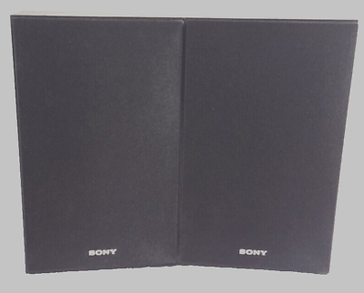 #ad 1 Pair Sony Speakers SS S20 8 Ohm Black Wood Surround for HCD S20 System $59.95