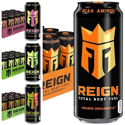 #ad REIGN Total Body Fuel Monster Energy Drink 16 oz Cans 12 Pack CHOOSE FLAVOR $22.65