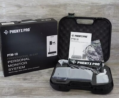 #ad Phenyx Pro PTM 10 UHF Stereo Wireless In Ear Monitor System Wireless Open Box $179.00