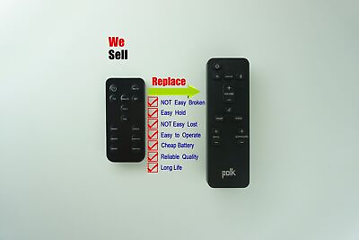 #ad Remote Control For Polk TRUE SURROUND III 5.1 CH Wireless Surround Sound System $14.93
