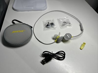 #ad USA Bose SoundSport Wireless Bluetooth In Ear Headphones Earbuds Citron Yellow $49.00