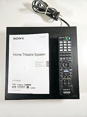 #ad Sony Home Theater System HT CT550W Receiver w wireless Transceiver Remote $65.00