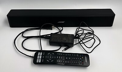 #ad Bose Solo 5 TV Sound System Soundbar With Power Cord Remote 418775 $74.50
