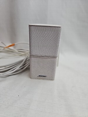 #ad Bose Jewel Cube Speaker With Wall Mount. White Tested Works Great $25.00