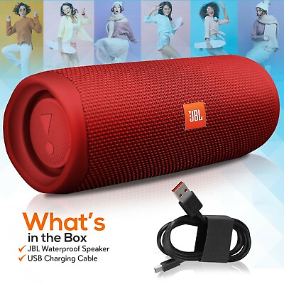 #ad JBL FLIP 5 Waterproof Portable Bluetooth Speaker Red $79.99