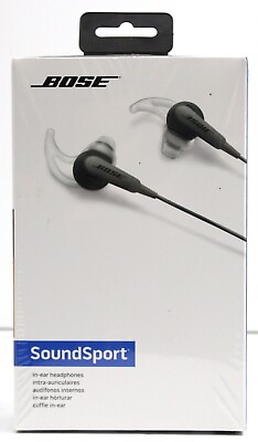 #ad BRAND NEW Bose SoundSport IE In Ear Headphones Charcoal Black 741776 0140 $399.95