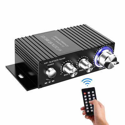 #ad Wireless Bluetooth Stereo Mini Amplifier 100W Dual Channel Sound Power Audio $47.05