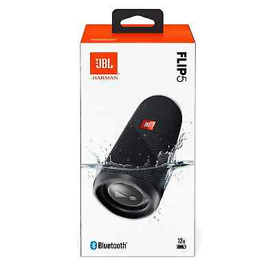 #ad JBL Flip 5 Portable Bluetooth Speaker IPX7 Waterproof Black $74.99