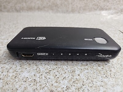 #ad Rocketfish Model: RF G1501 4K 4 port HDMI Switch Black $7.69