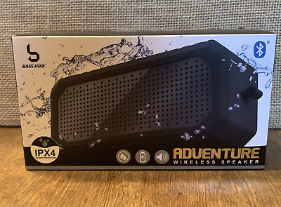 #ad Bass Jaxx Portable Wireless Speaker Adventure Bluetooth IPX 4 Waterproof NEW $14.99
