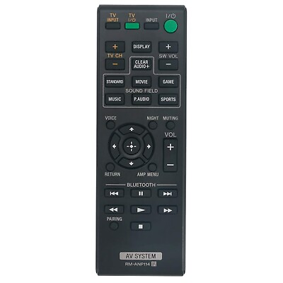#ad New RM ANP114 Replace Remote Control Fit for Sony Sound Bar HT CT770 HT CT370 $10.58