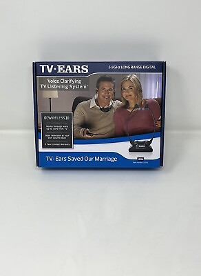 #ad TV Ears 11641 Version 5.0 Black Analog Voice Clarifying TV Listening System $43.99