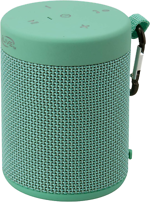 #ad iLive Waterproof Fabric Wireless Speaker 2.56 x 2.56 x 3.4 Inches Built in Rec $28.88