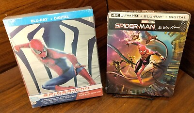 #ad Spider Man Blu ray Legacy Collection No Way Home 4K Steelbook NEW Free Samp;H $179.09