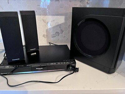 #ad Panasonic Home Theater Sound Sys SA PT956 Subwoofer SBHW560 Speakers SB HS956 $225.00