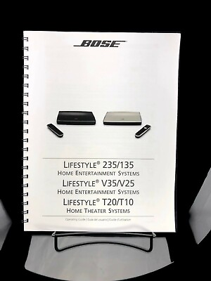 #ad Bose LifeStyle 135 235 V25 V35 T10 T10 Owners Manual Use Guide $17.00
