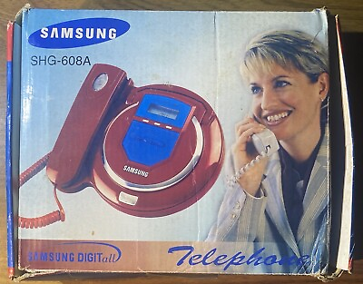 #ad Rare Samsung Home Office Phone CID Digitall SHG 608A Maroon Red $40.00