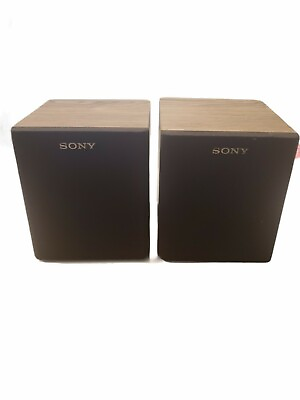 #ad VTG SONY SS U20 50w Mini Bookshelf Speakers 7x7x6.5quot; made in USA $49.99