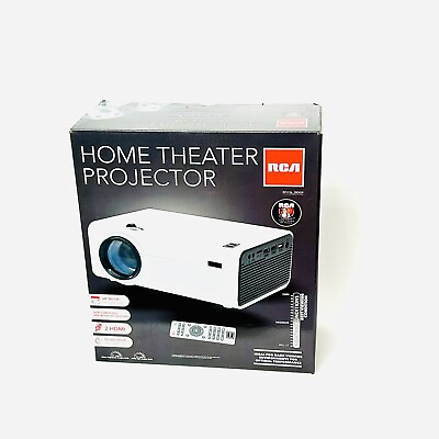 #ad RCA Projector For Home Theater LCD 480P Up To 130quot; White $46.62