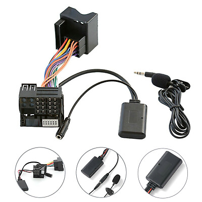 #ad Car AUX Bluetooth Audio Cable Adapter MIC For BMW E60 E61 E62 E64 E63 E90 E91 US $17.48