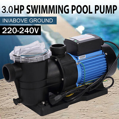 #ad 3HP Pool Pump In Above ground with Filter Basket Save Energy2 Years Warranty $598.00