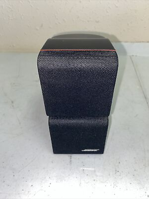 #ad Bose Black Red Swiveling Double Cube Surround Satellite Speaker $24.95