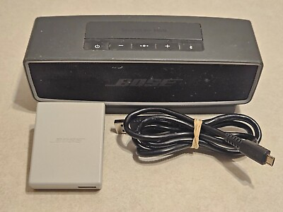 #ad Bose SoundLink Mini II Bluetooth Speaker Black w Charging Cradle Base TESTED $94.95