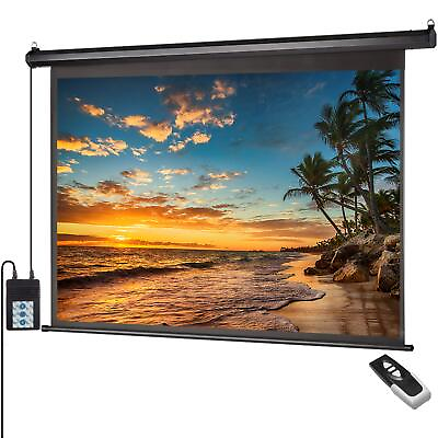 #ad Motorized Projector Screen 100 inch 16:9 HD Diagonal Indoor and Outdoor Electric $179.99