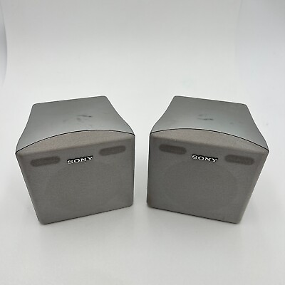 #ad Set Of 2 Sony SS MSP66SR Rear Gray Wired Surround Sound Speaker System $17.79
