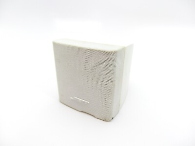 #ad Bose Cube Speaker White Acoustimass 6 Single Replacement Pre Owned $18.95