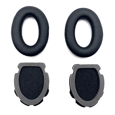 #ad New 1Pair Black Ear Pads Cushions For Aviation Headset X A10 A20 Bose Headphones $308.45