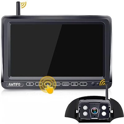 #ad RV Backup Camera Wireless Pre Wired for Furrion System Loop Recording 7 Inch ... $126.57