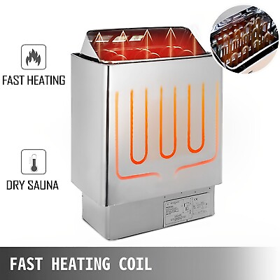 #ad 6 9KW Sauna Heater Bathroom Heating External Control Shower Sauna Stove 220 380V $338.39
