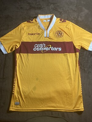 #ad MACRON MOTHERWELL FC HOME 2014 15 JERSEY SIZE L $80.00